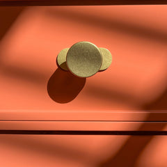 Plank Hardware HUDSON Shaker Cabinet Knob - Aged Brass