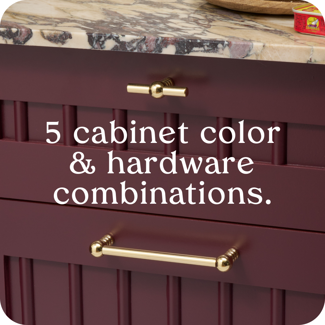 What Color Handles Go With What Color Cabinets?