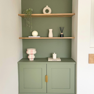 Plank Hardware: Living Room Cabinet Knobs and Pulls for Alcove Storage, Fitted Storage and TV Units.