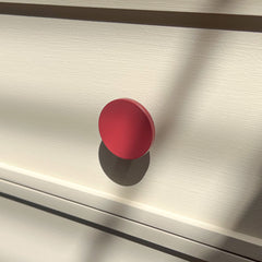 LOVELL Circular Cabinet Knob - Burgundy