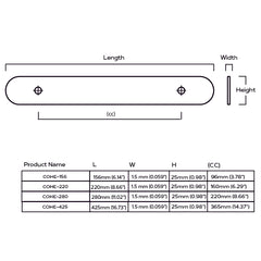 WATT T-Bar Pull - Brass