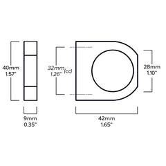 Plank Hardware 1 57 1 26 cc knight cabinet ring pull satin nickel 40203686641943