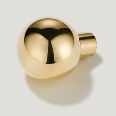 BOBBIN Ball Cabinet Knob - Unlacquered Brass
