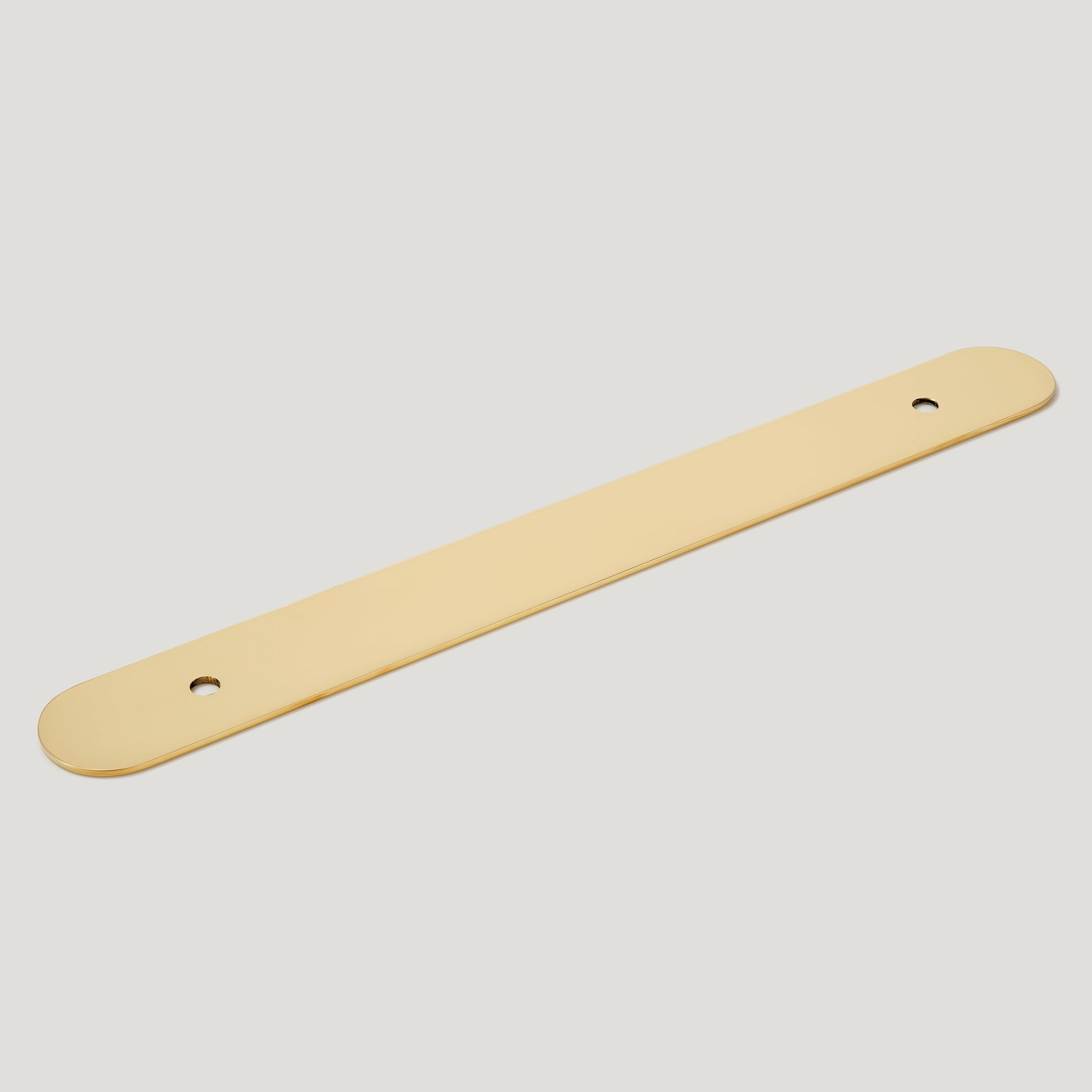 Plank Hardware 11.02" (6.3" CC) COHEN Pull Backplate - Unlacquered Brass