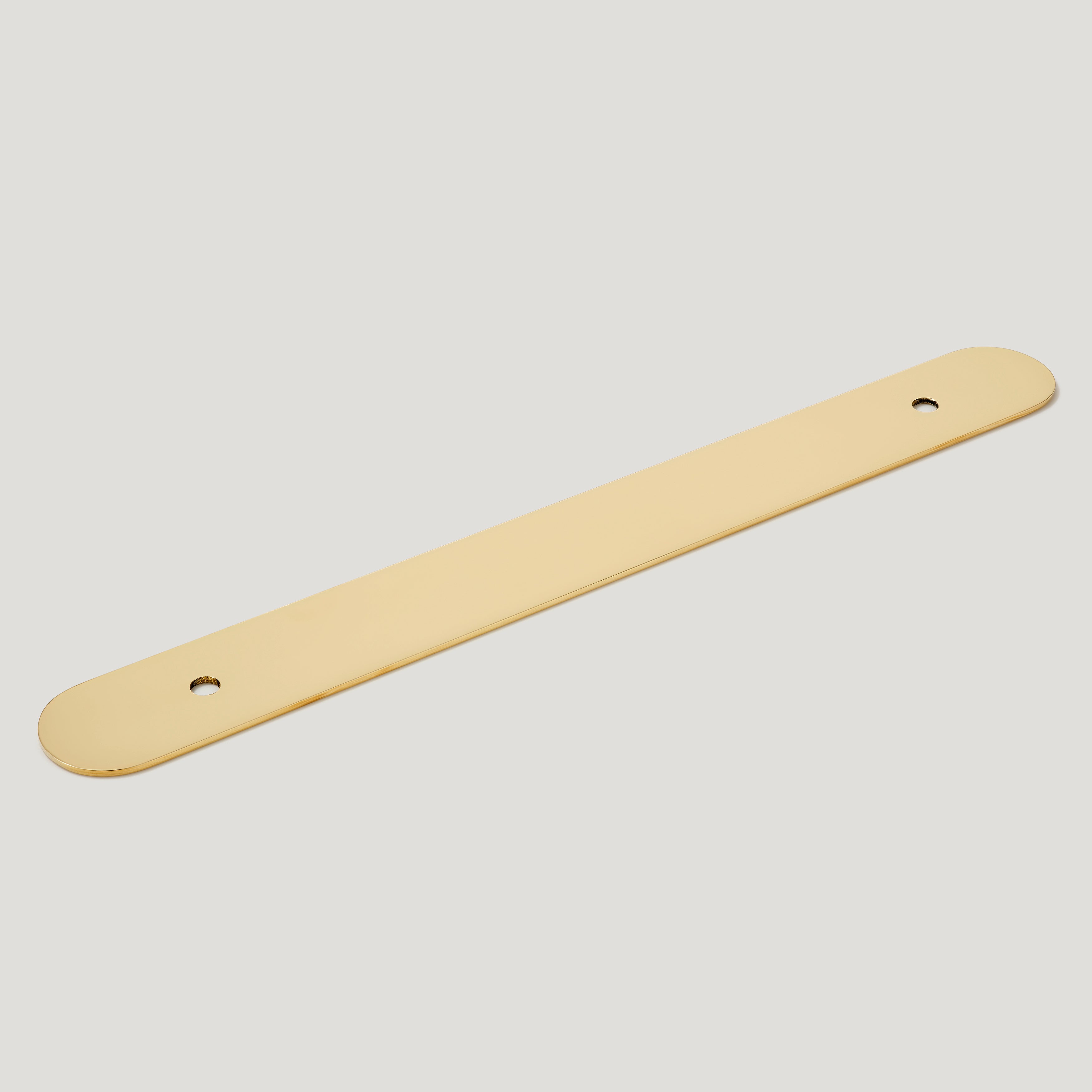 Plank Hardware 11.02" (6.3" CC) COHEN Pull Backplate - Unlacquered Brass