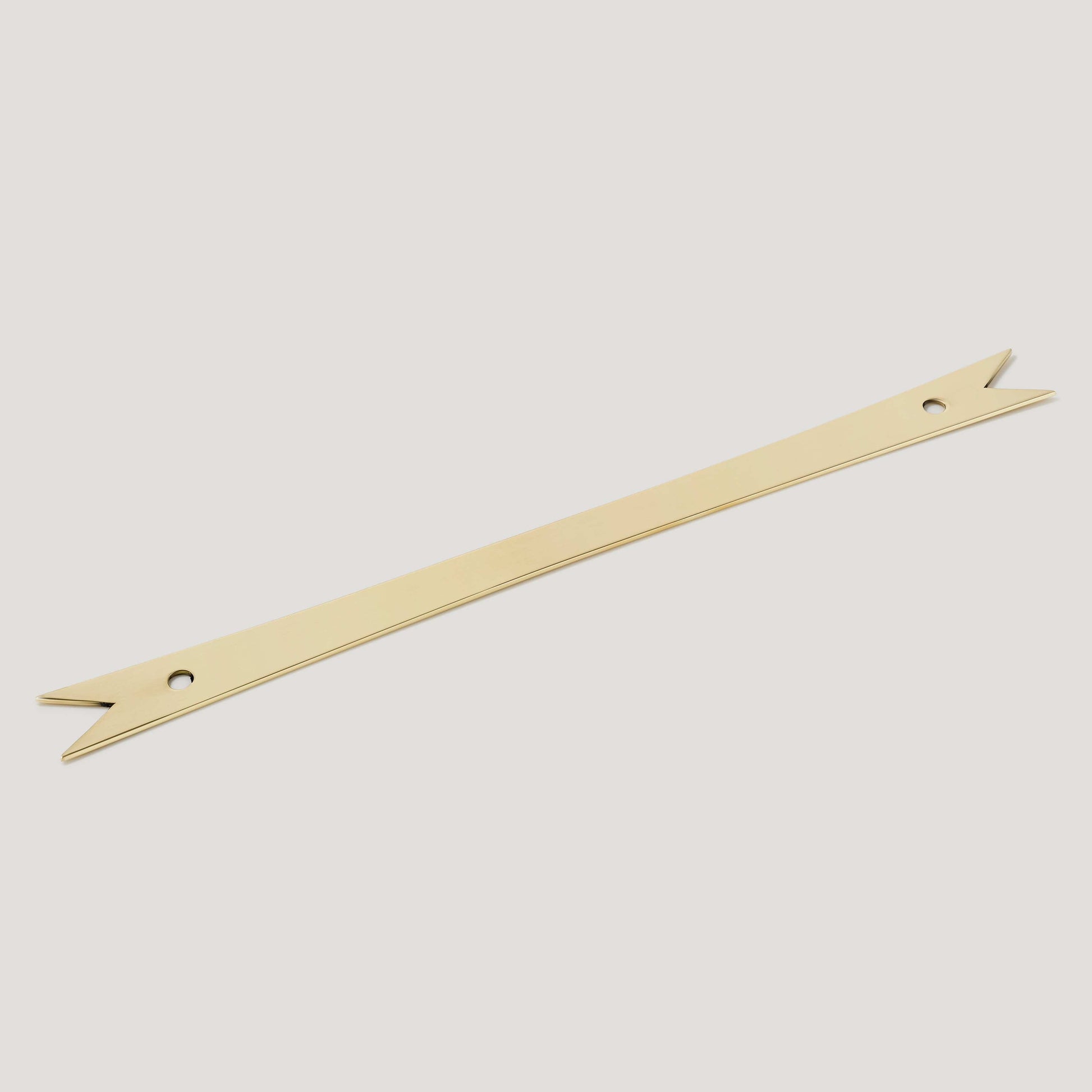Plank Hardware 11.42" (8.66" CC) ELIZA Ribbon Pull Backplate - Unlacquered Brass