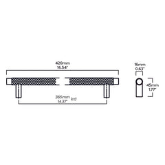 Plank Hardware 16 54 14 37 cc kepler heavyweight knurled appliance pull brass 40203649777943