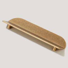 Plank Hardware 160mm 128mm cc fold long d shape front mounted pull aged brass 42672317432087