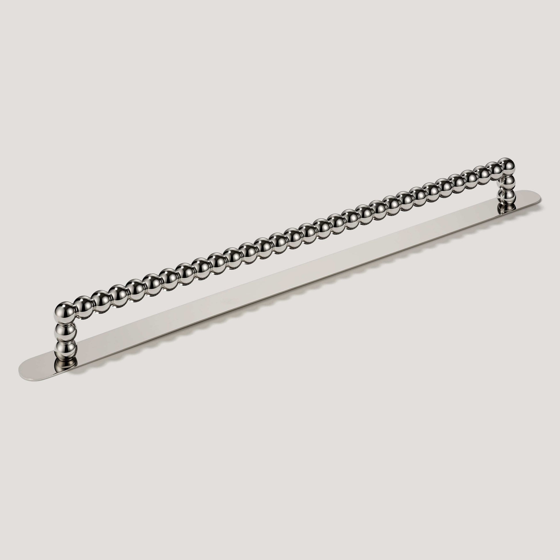 Plank Hardware 18.74" (18" CC) / Pull with Backplate BOBBIN Heavyweight Appliance Pull - Polished Nickel