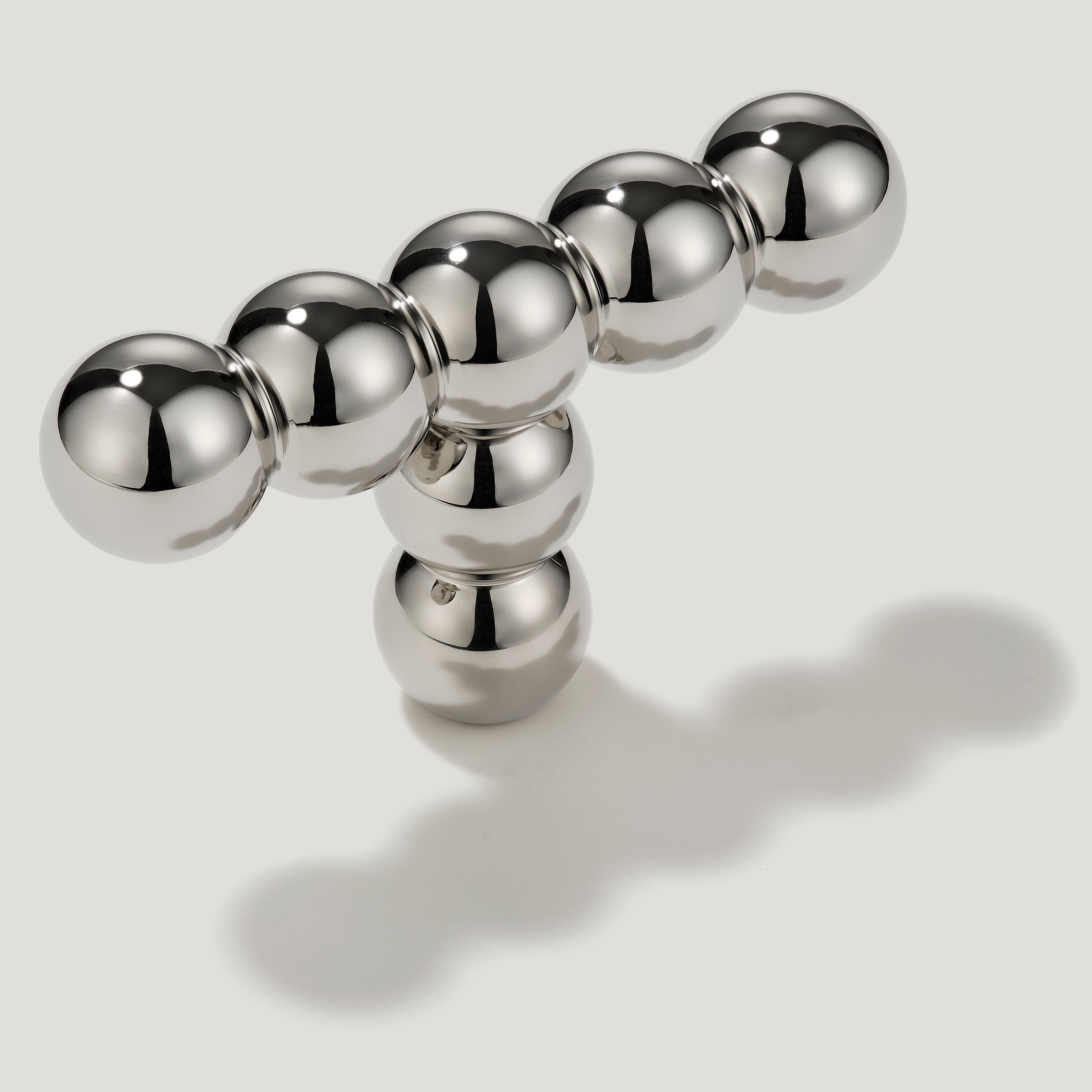 Plank Hardware 2.36" BOBBIN 60mm Single T Pull - Polished Nickel