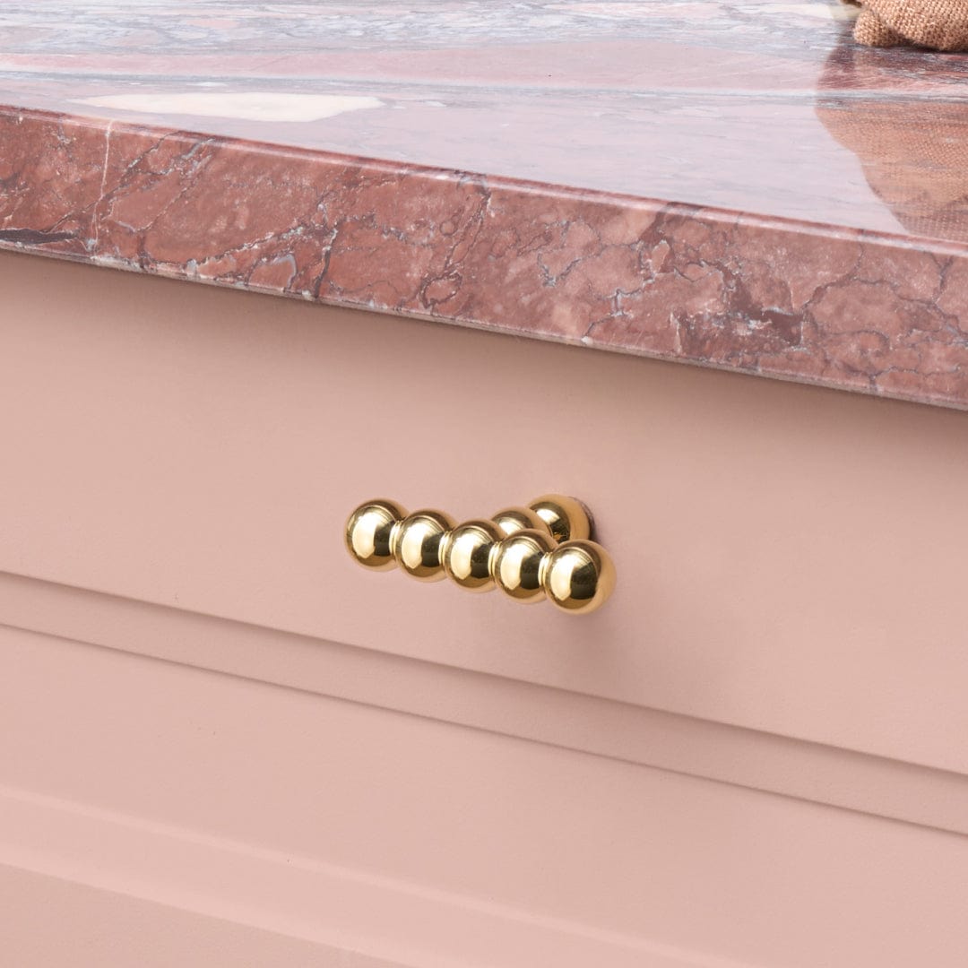 Plank Hardware 2.36" BOBBIN 60mm Single T Pull - Unlacquered Brass