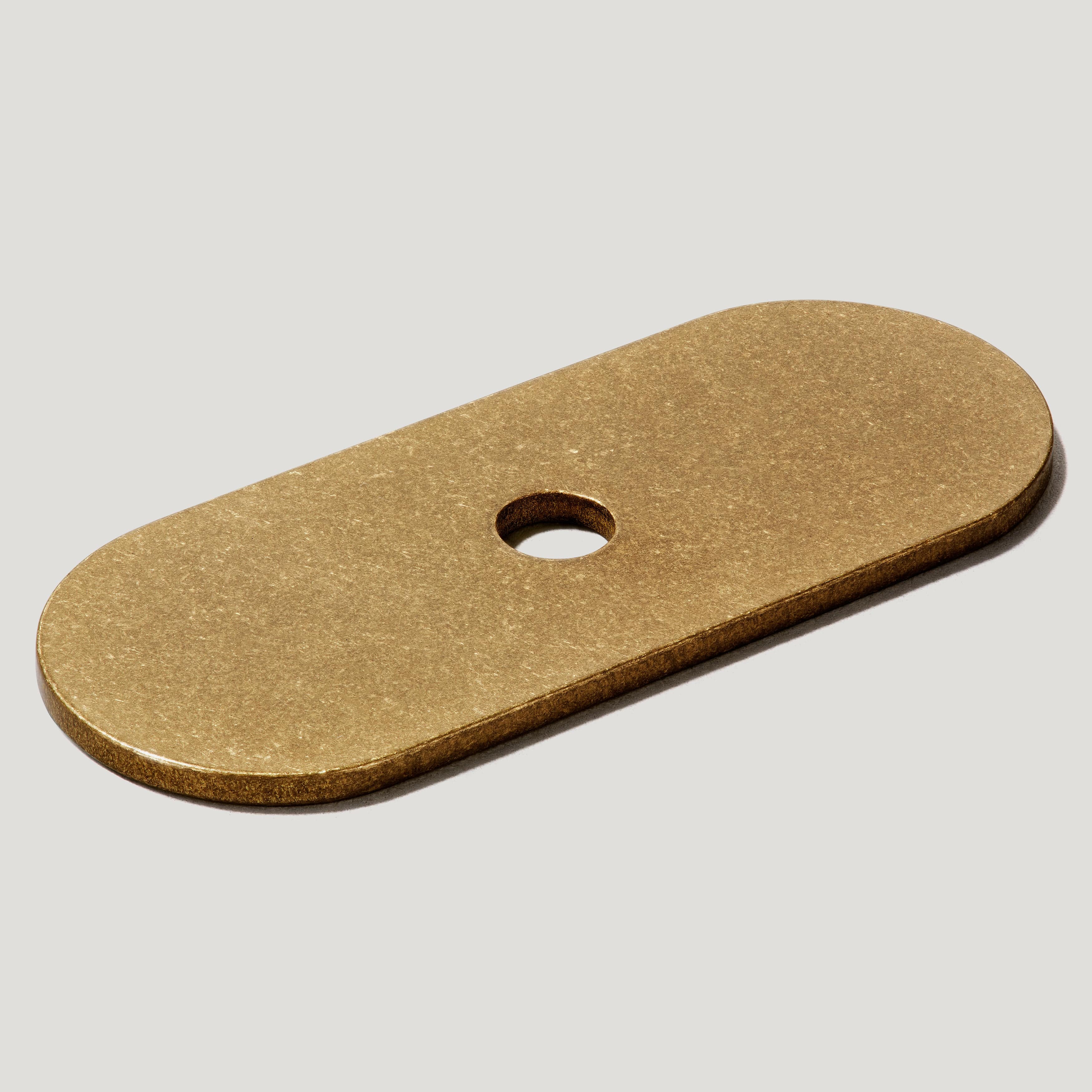 Plank Hardware 2.36" COHEN Knob Backplate - Aged Brass