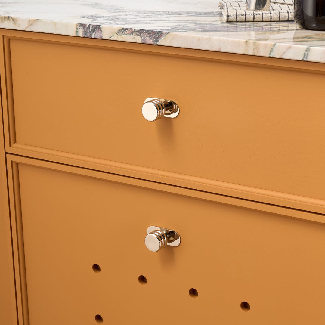 Plank Hardware 2.36" COHEN Knob Backplate - Polished Nickel