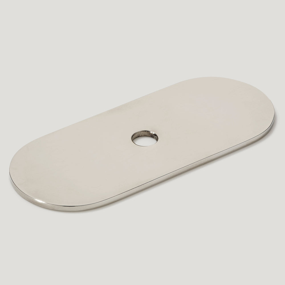 COHEN Knob Backplate - Polished Nickel