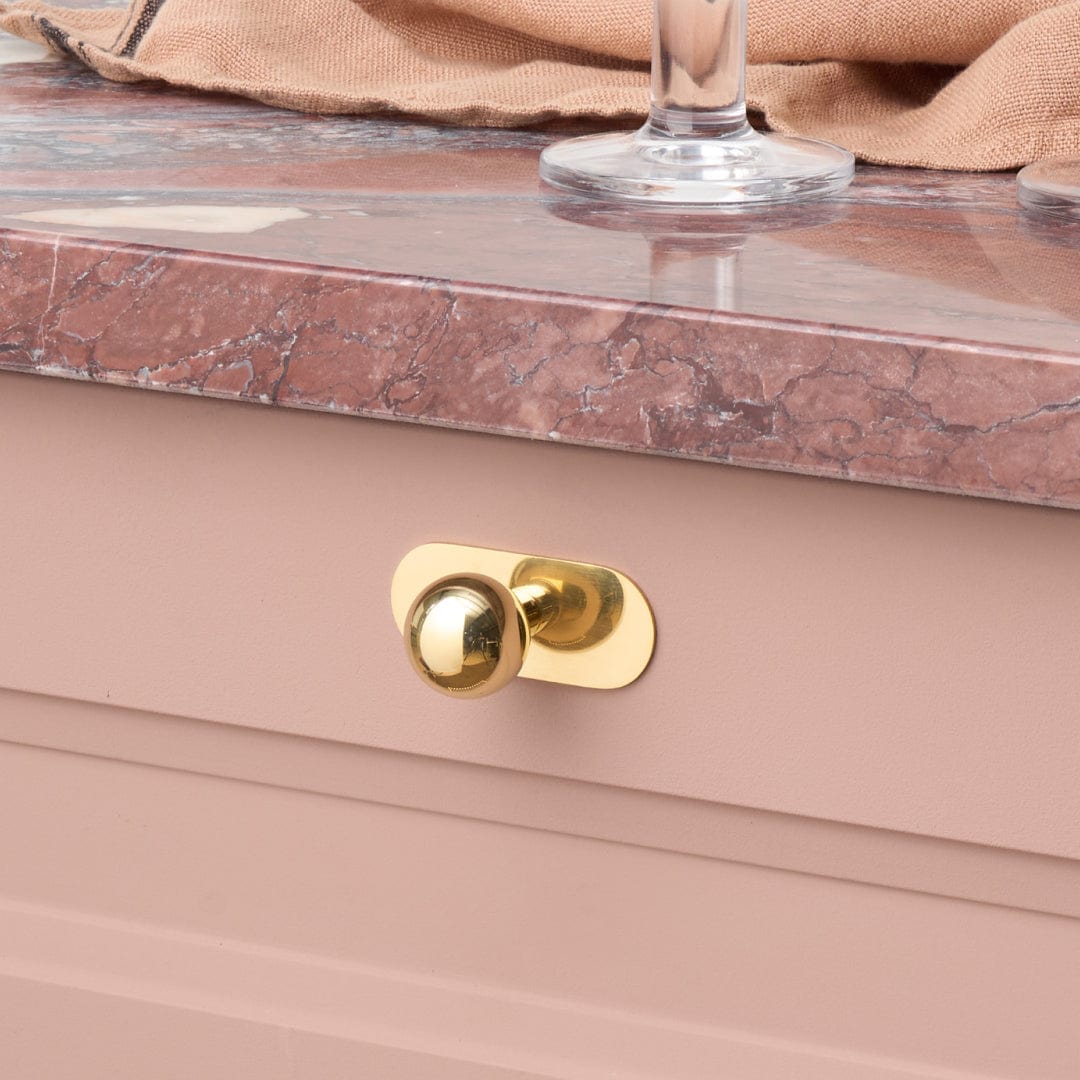 Plank Hardware 2.36" COHEN Knob Backplate - Unlacquered Brass