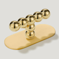 BOBBIN Single T Pull - Unlacquered Brass