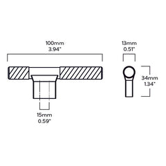 Plank Hardware 3 94 0 59 cc scott swirled pull black 40203743527191