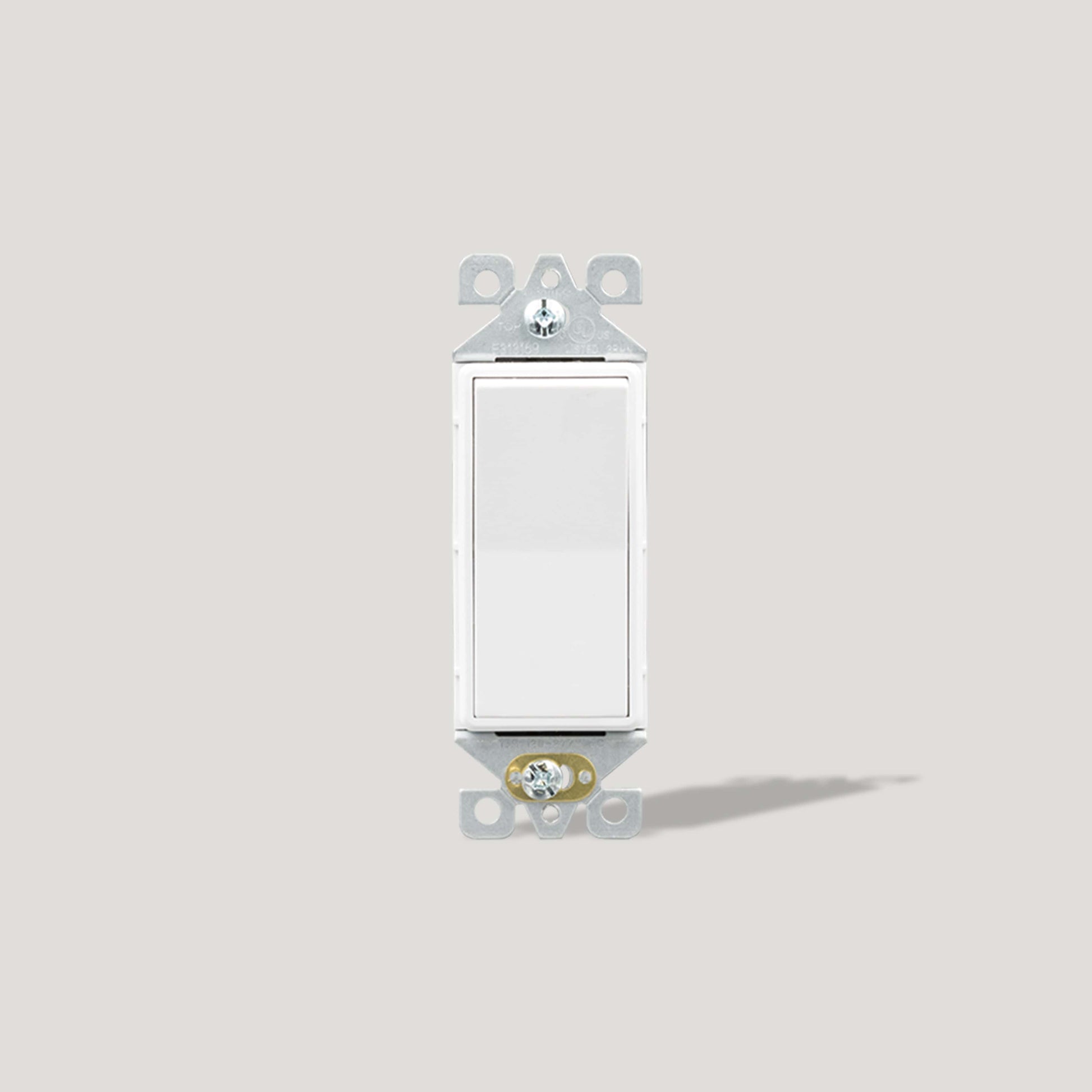Plank Hardware 3 Way Rocker Switch - White