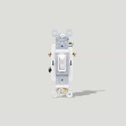 Plank Hardware 3 Way Toggle Switch - White
