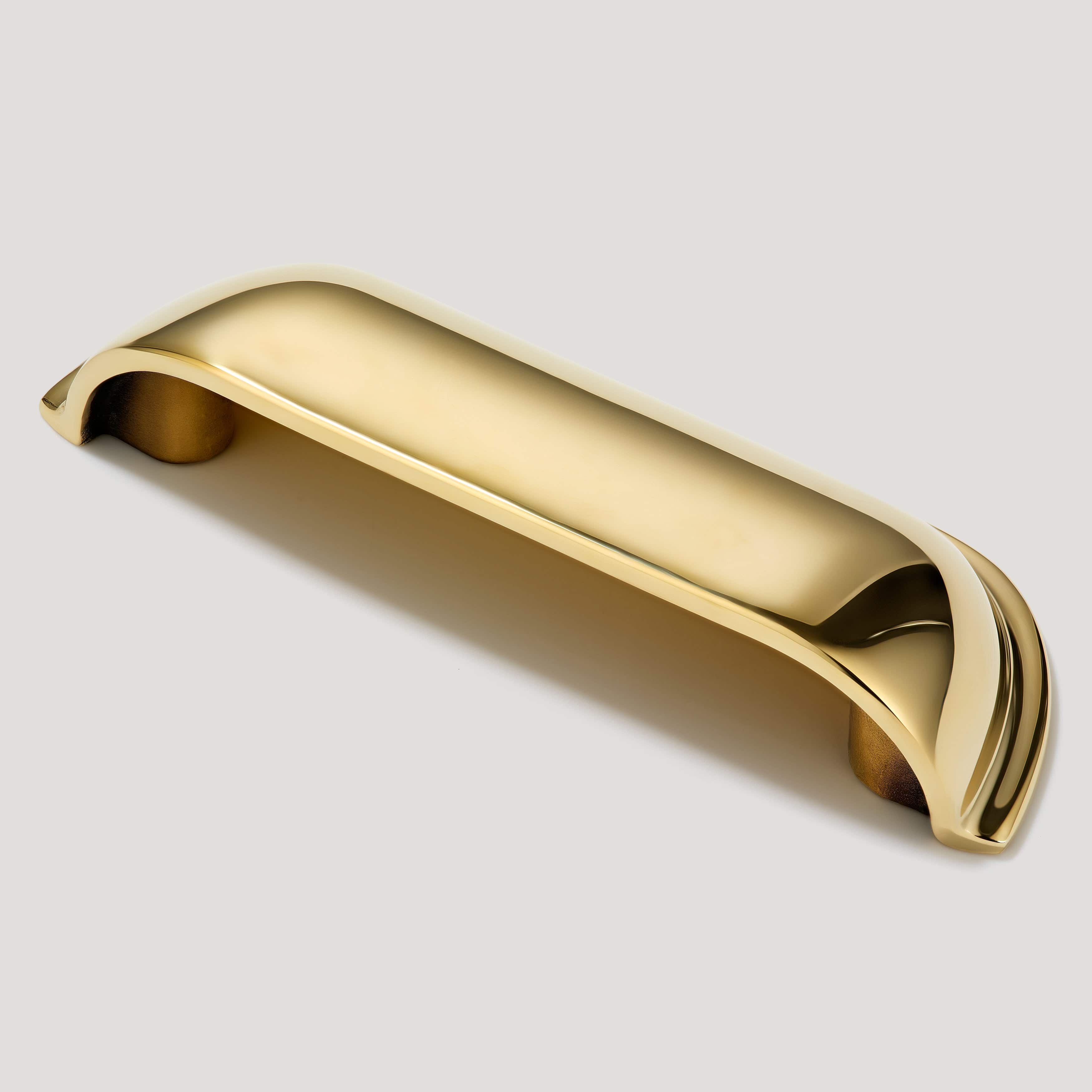 Plank Hardware 4.04" (2.99" CC) ALBANY 102mm Cup Pull - Unlacquered Brass