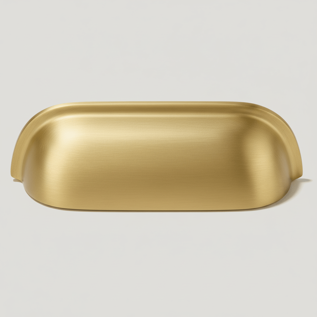 Plank Hardware 4.04" (2.99" CC) ALBANY Traditional Cup Pull - Brass