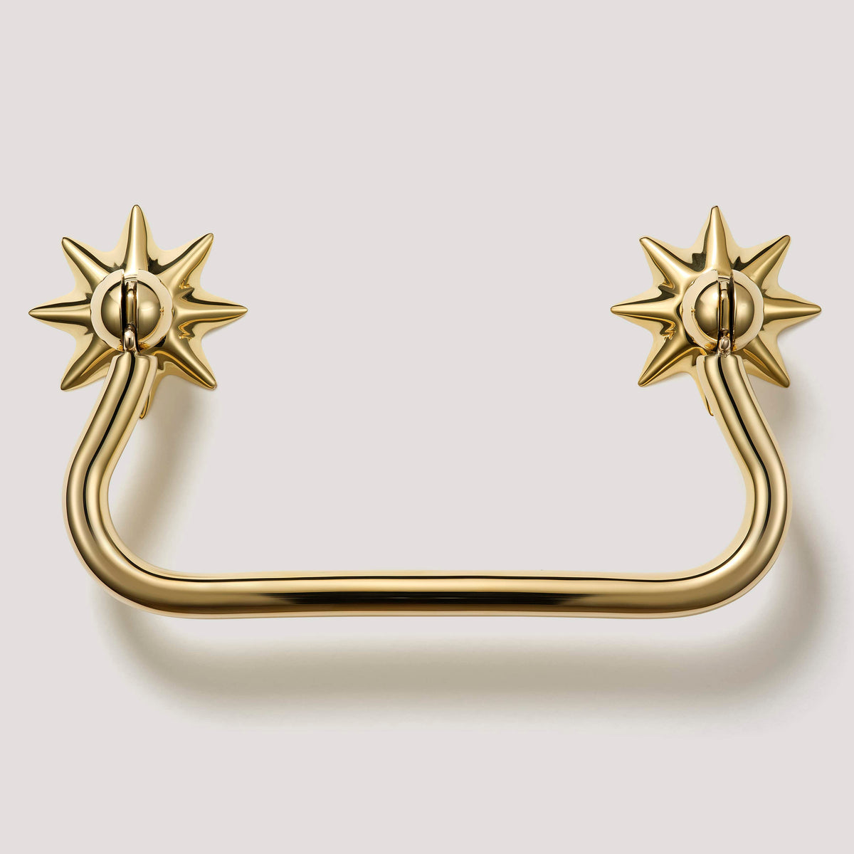 Plank Hardware 4.33" (3.78" CC) / With Backplate OLSON Swing Pull - Unlacquered Brass