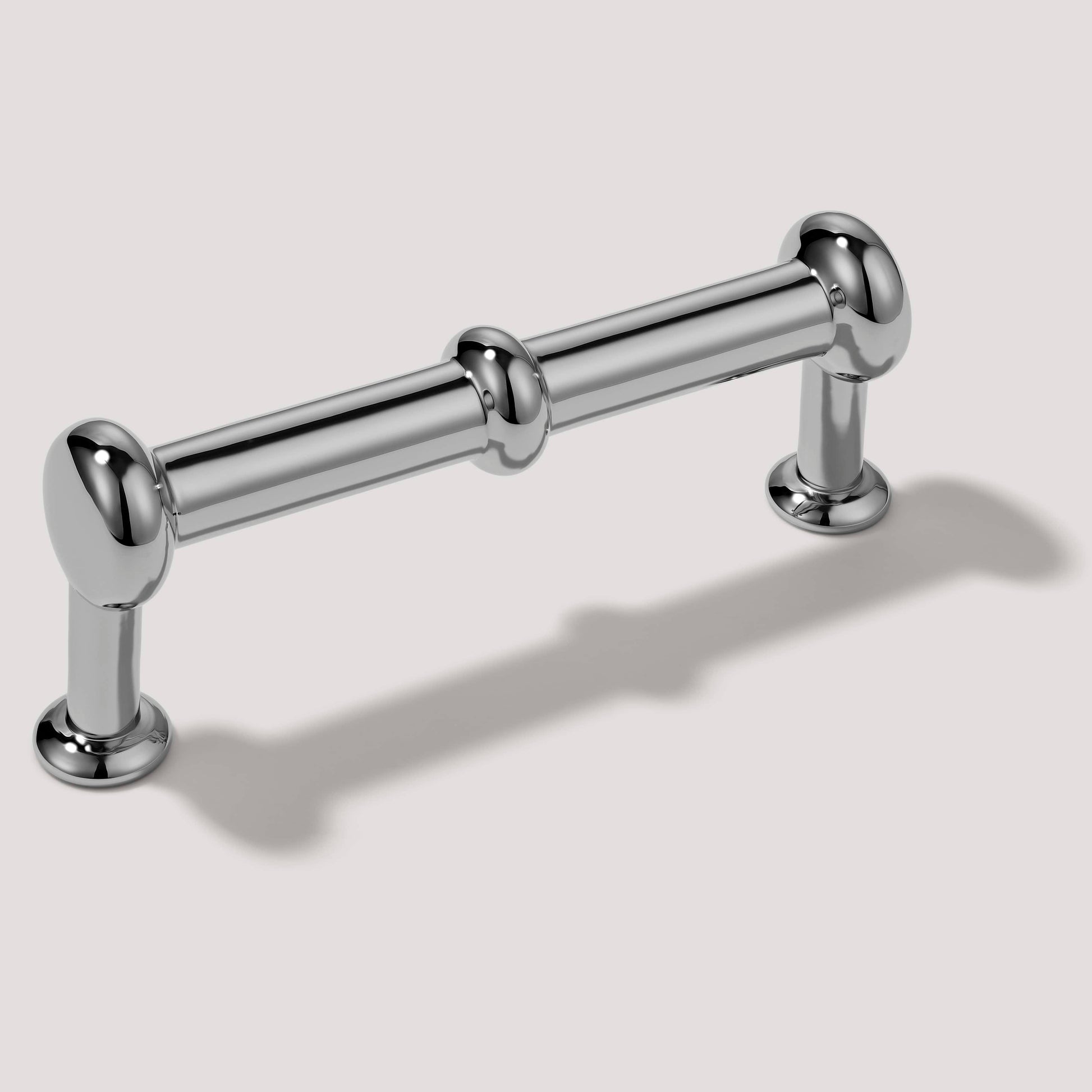 Plank Hardware 4.37" (3.78" CC) PEYTON Traditional D Bar Pull - Polished Nickel