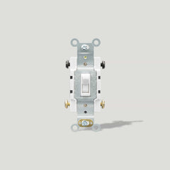 Plank Hardware 4 Way Toggle Switch - White