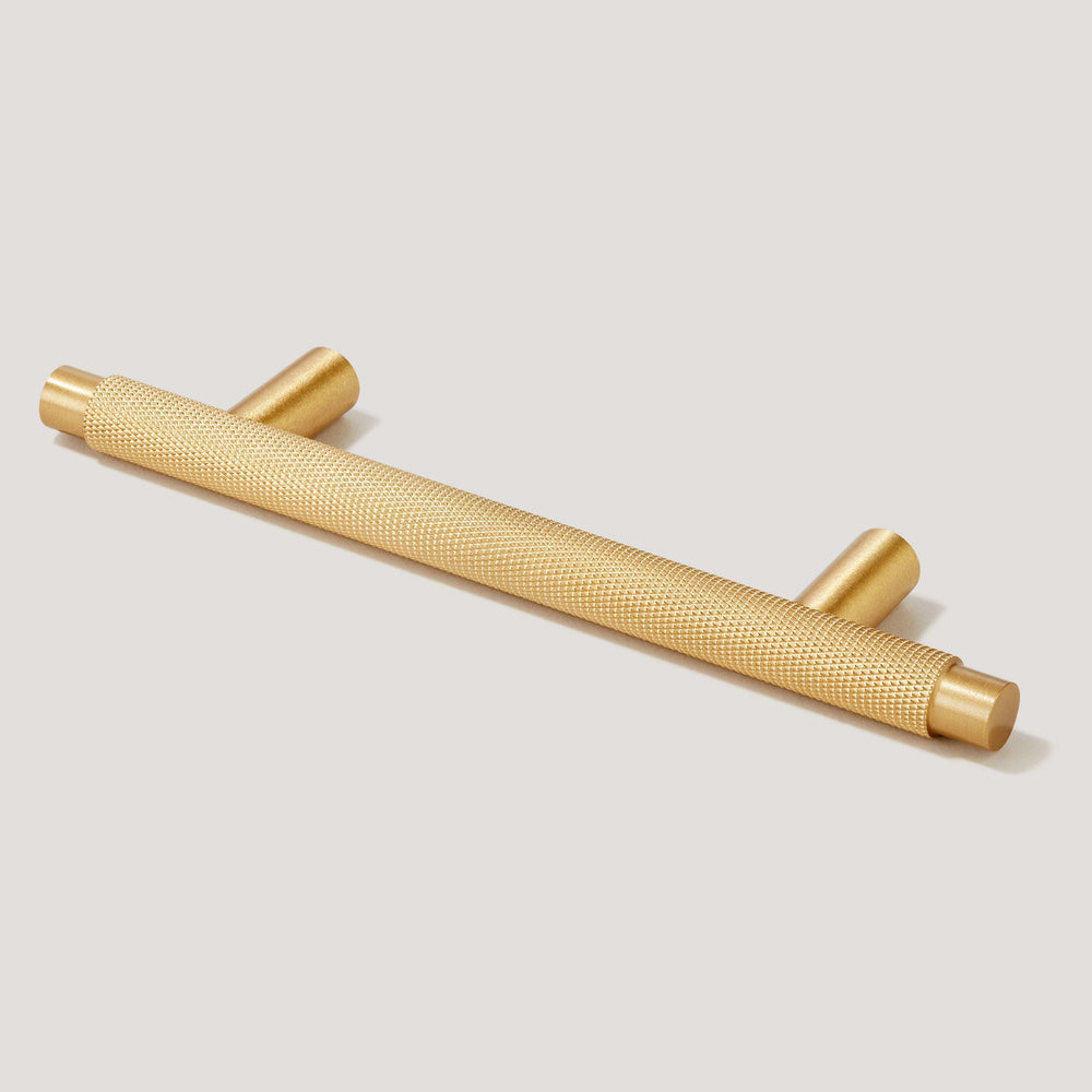 KEPLER Knurled T-Bar Pull - Brass