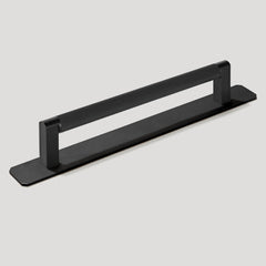 Plank Hardware 6 69 6 30 cc handle with backplate becker grooved d bar pull black 43852583272727