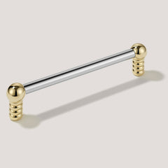 ESBEN Pull - Polished Nickel & Unlacquered Brass