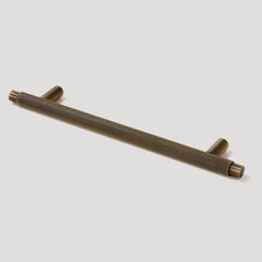 Plank Hardware 8 66 6 30 cc handle only kepler knurled t bar pull antique brass 40203673534743