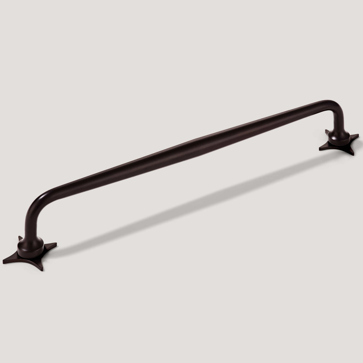 Plank Hardware 9.25" (8.66" CC) ADA Pull with Star Backplates - Blackened Bronze