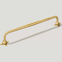 ADA Pull with Star Backplates - Brass