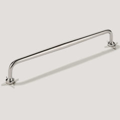 ADA Pull with Star Backplates - Polished Nickel
