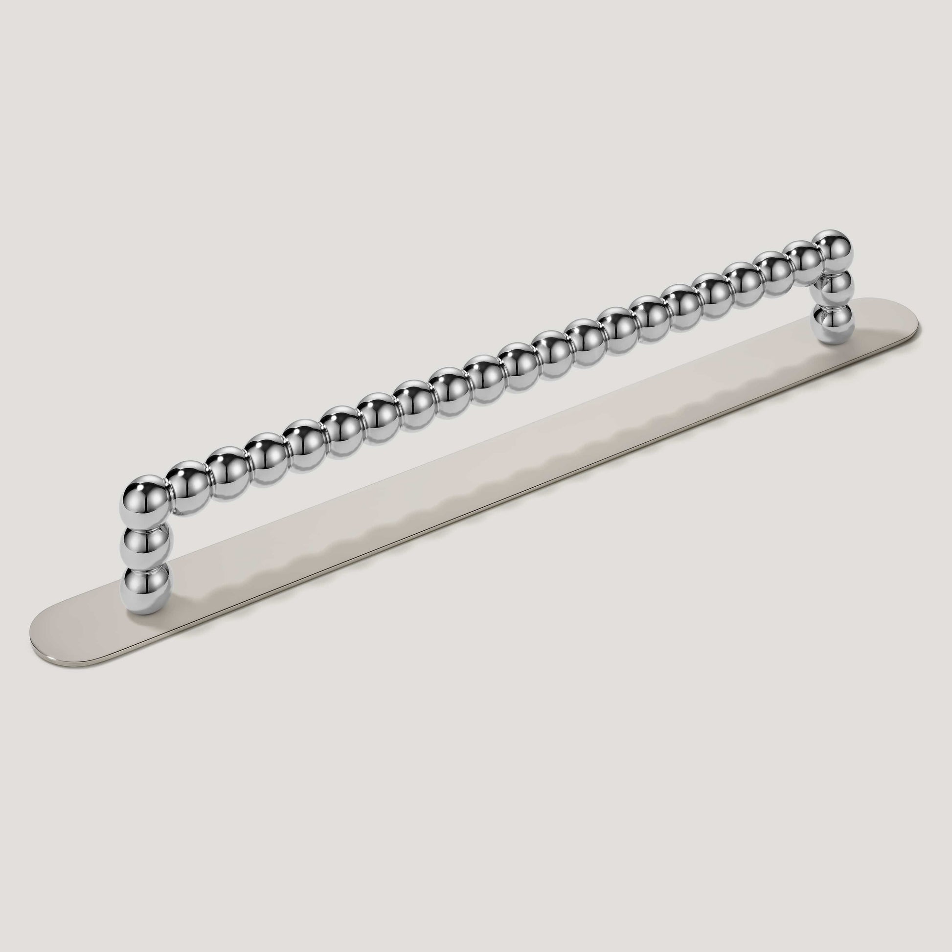 Plank Hardware 9.25" (8.66" CC) / Pull with Backplate BOBBIN Pull - Polished Nickel