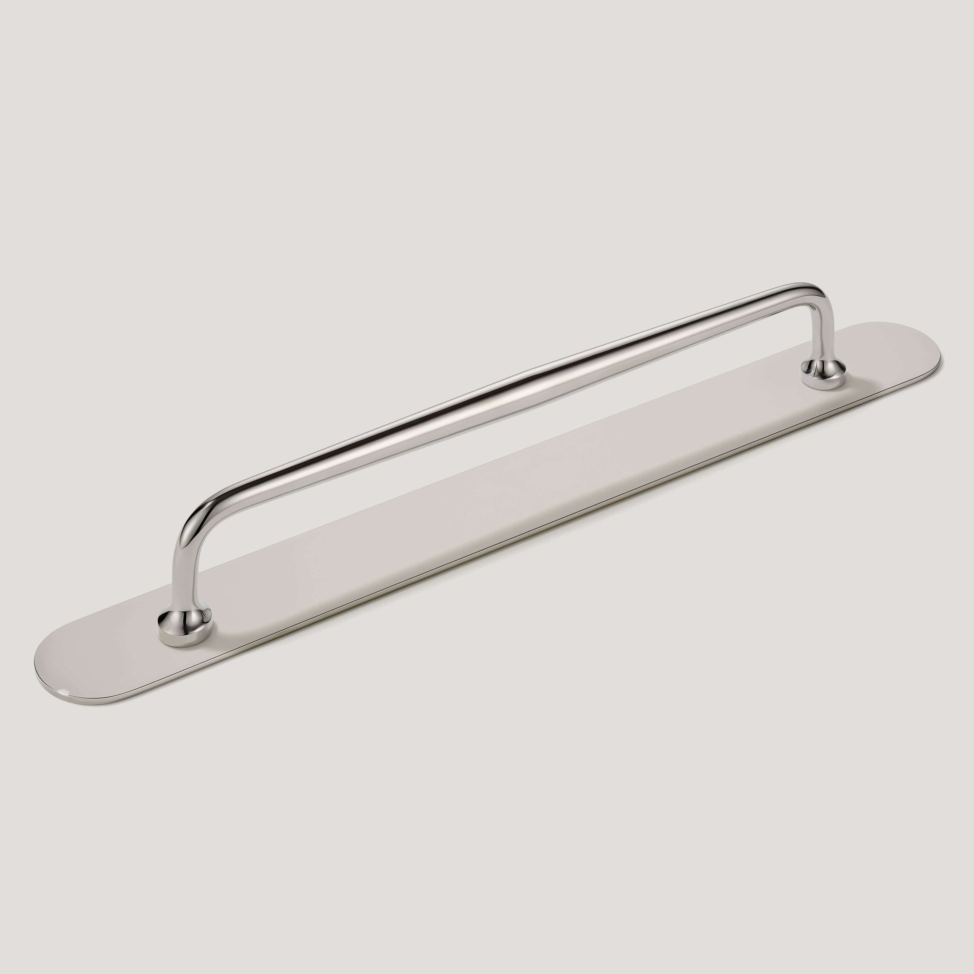 Plank Hardware 9.25" (8.66" CC) / Pull with Backplate GRAYSON Pull - Polished Nickel
