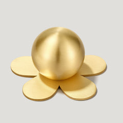 Plank Hardware ADA Flower Knob Backplate - Brass