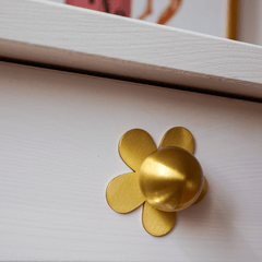 Plank Hardware ADA Flower Knob Backplate - Brass