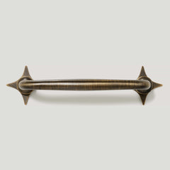 Plank Hardware ADA Pair of Small Cross Handle Backplate - Antique Brass