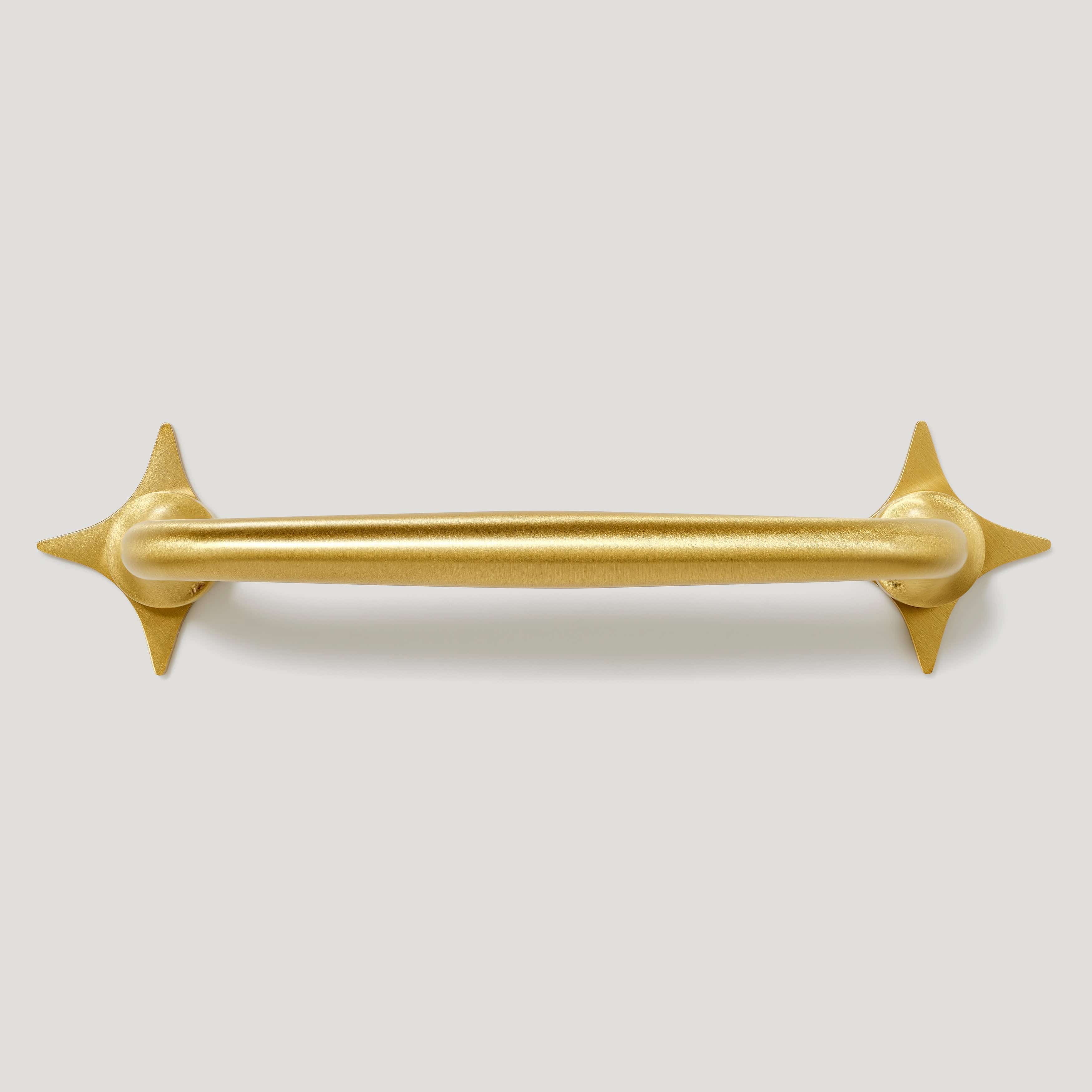 Plank Hardware ADA Pair of Small Cross Handle Backplate - Brass