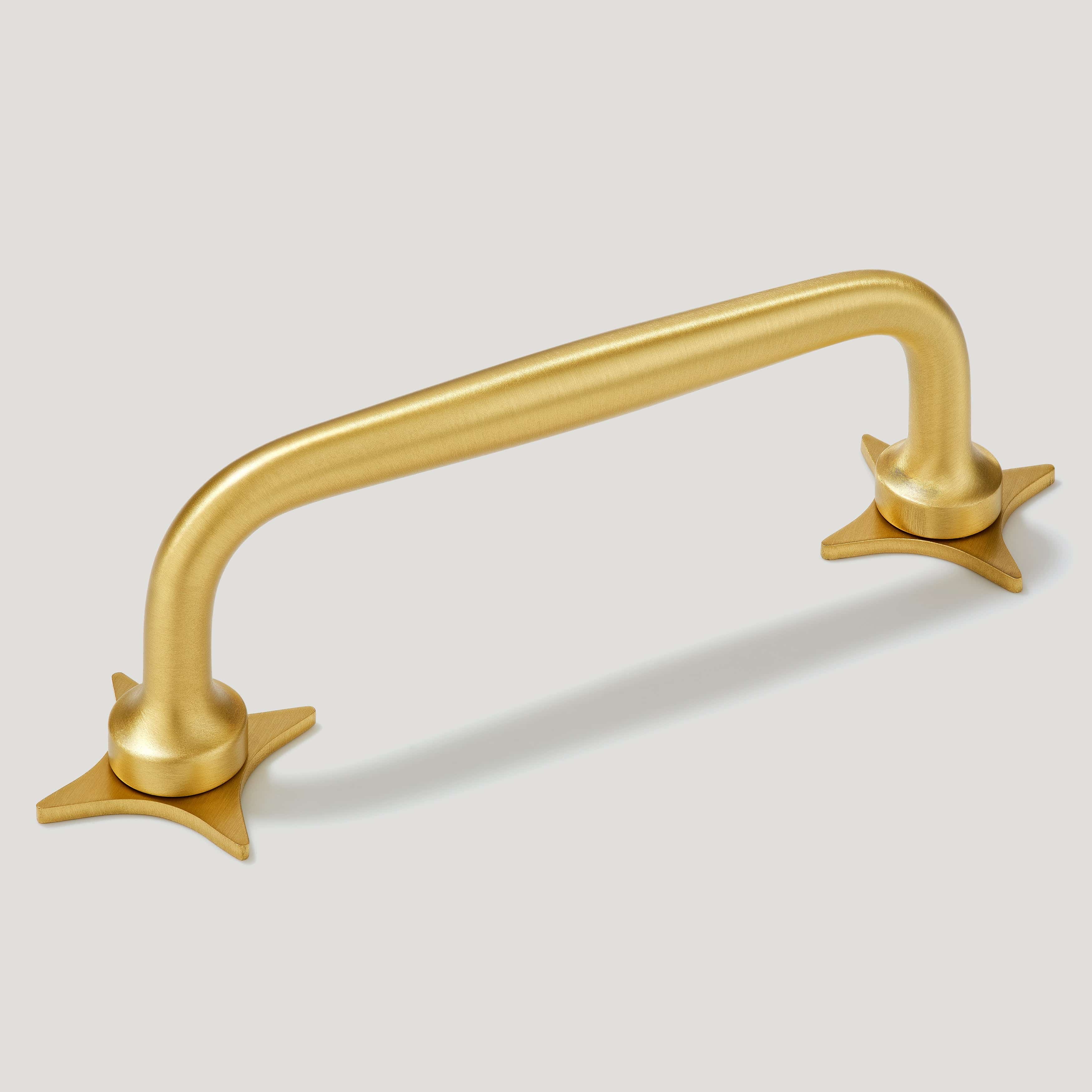 Plank Hardware ADA Pair of Small Cross Handle Backplate - Brass