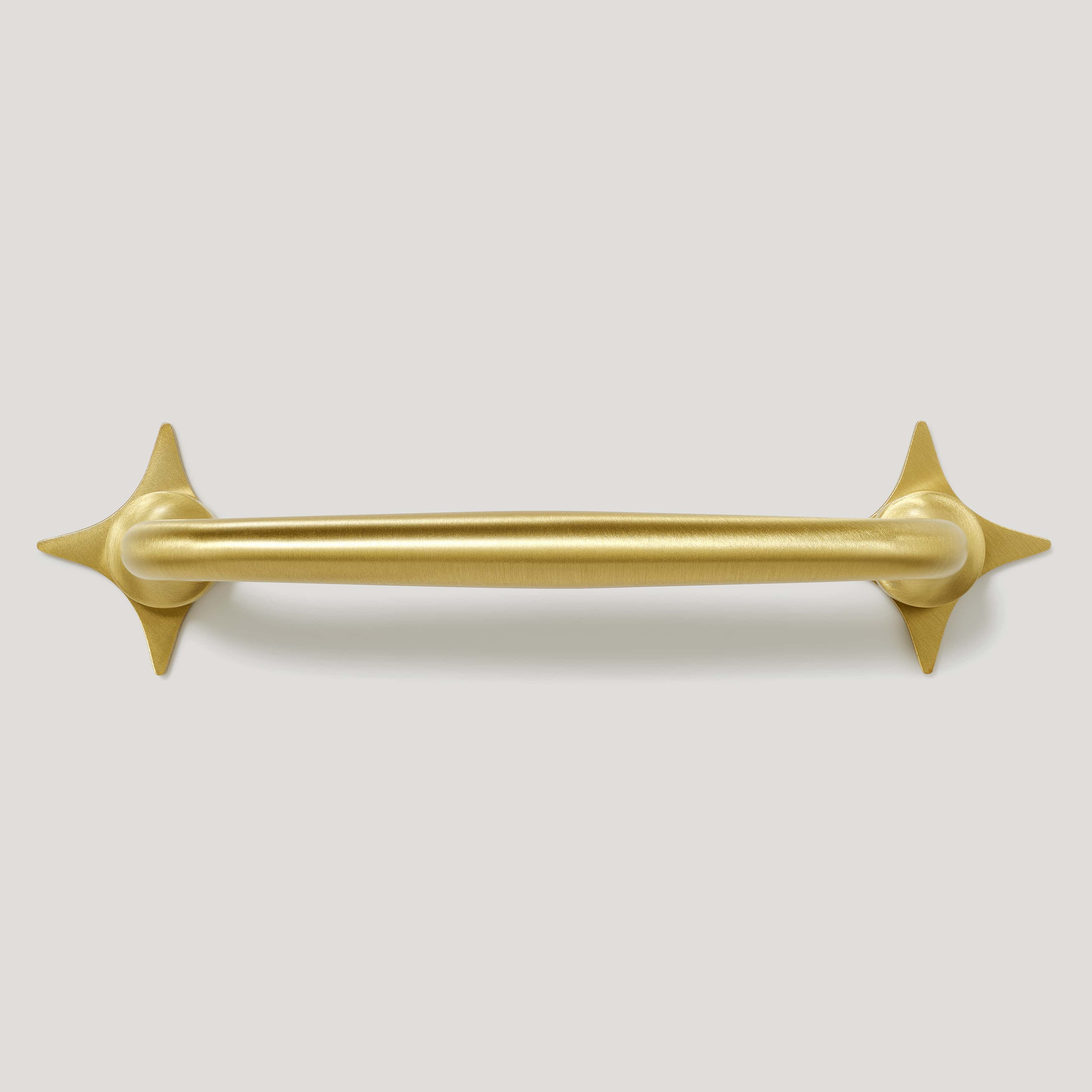 Plank Hardware ADA Pull with Star Backplates - Brass
