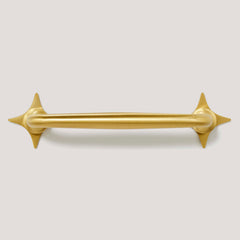 Plank Hardware ADA Pull with Star Backplates - Brass
