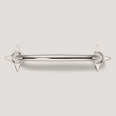 Plank Hardware ADA Pull with Star Backplates - Polished Nickel