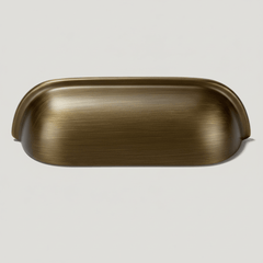 Plank Hardware ALBANY Traditional Cup Pull - Antique Brass