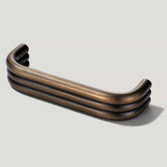 Plank Hardware ALVA D Bar Pull -  Antique Brass