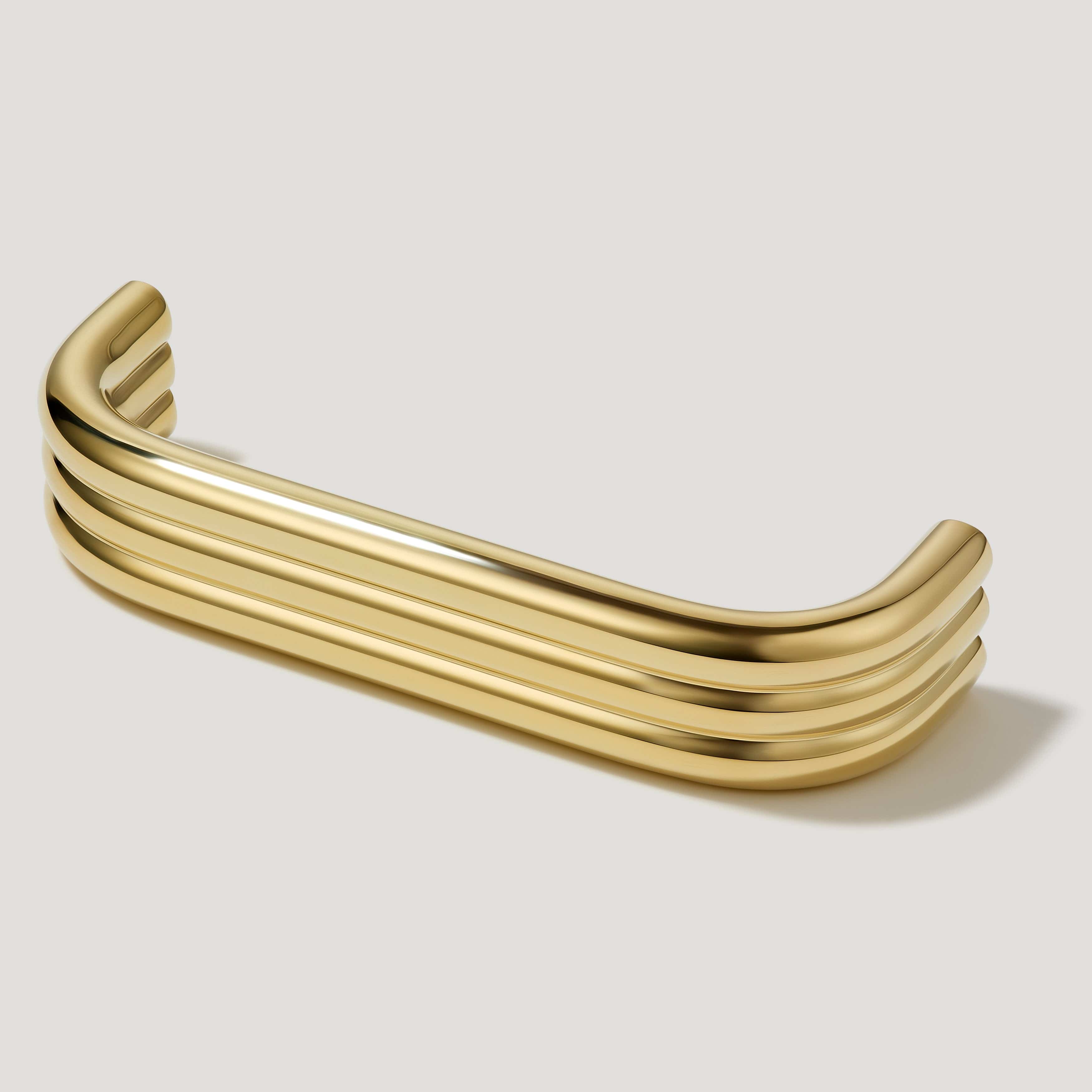 Plank Hardware ALVA Tubular D Bar Pull - Unlacquered Brass
