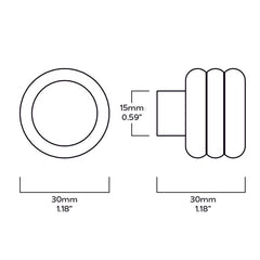 Plank Hardware alva tubular hook satin nickel 43588133617943