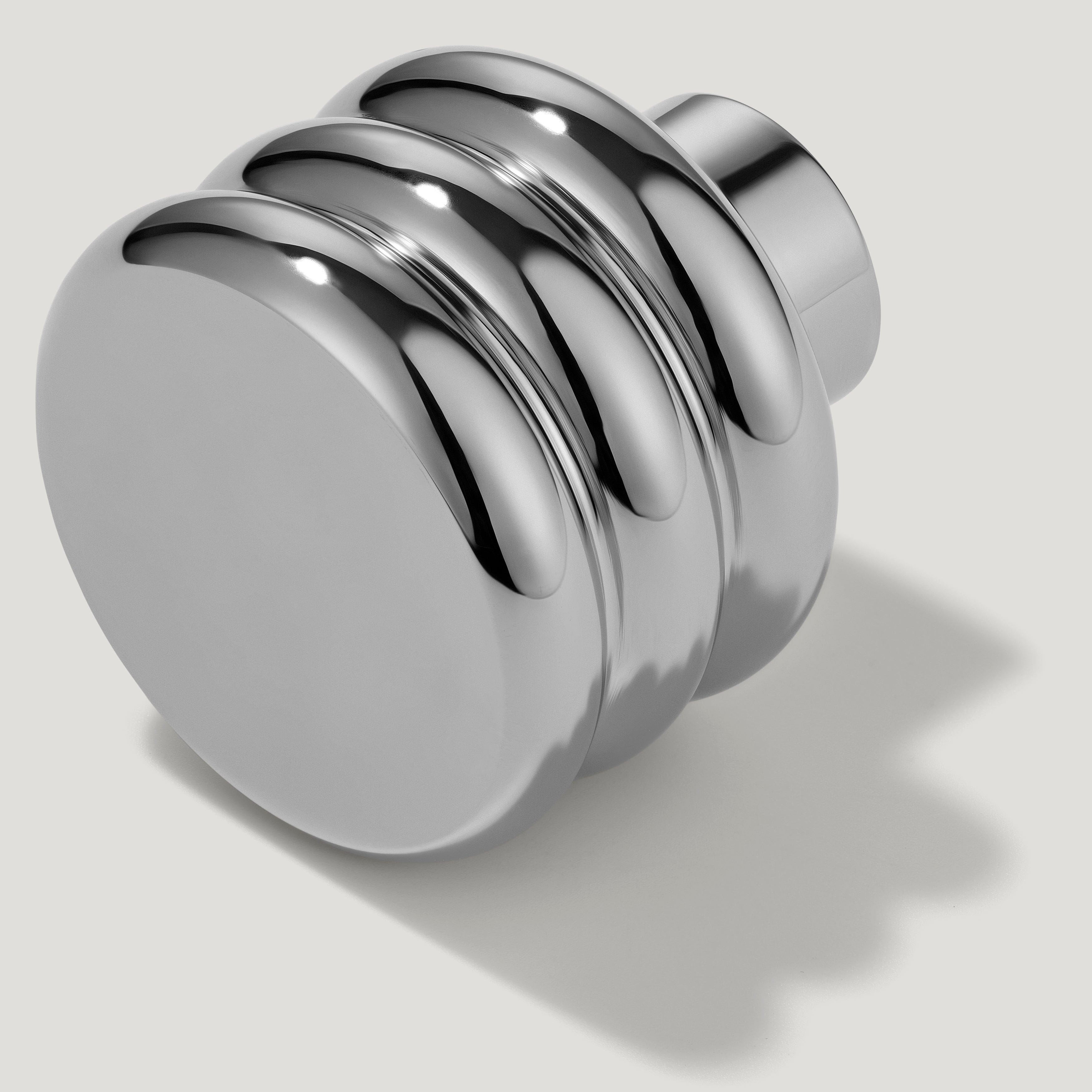 Plank Hardware ALVA Tubular Knob - Polished Nickel